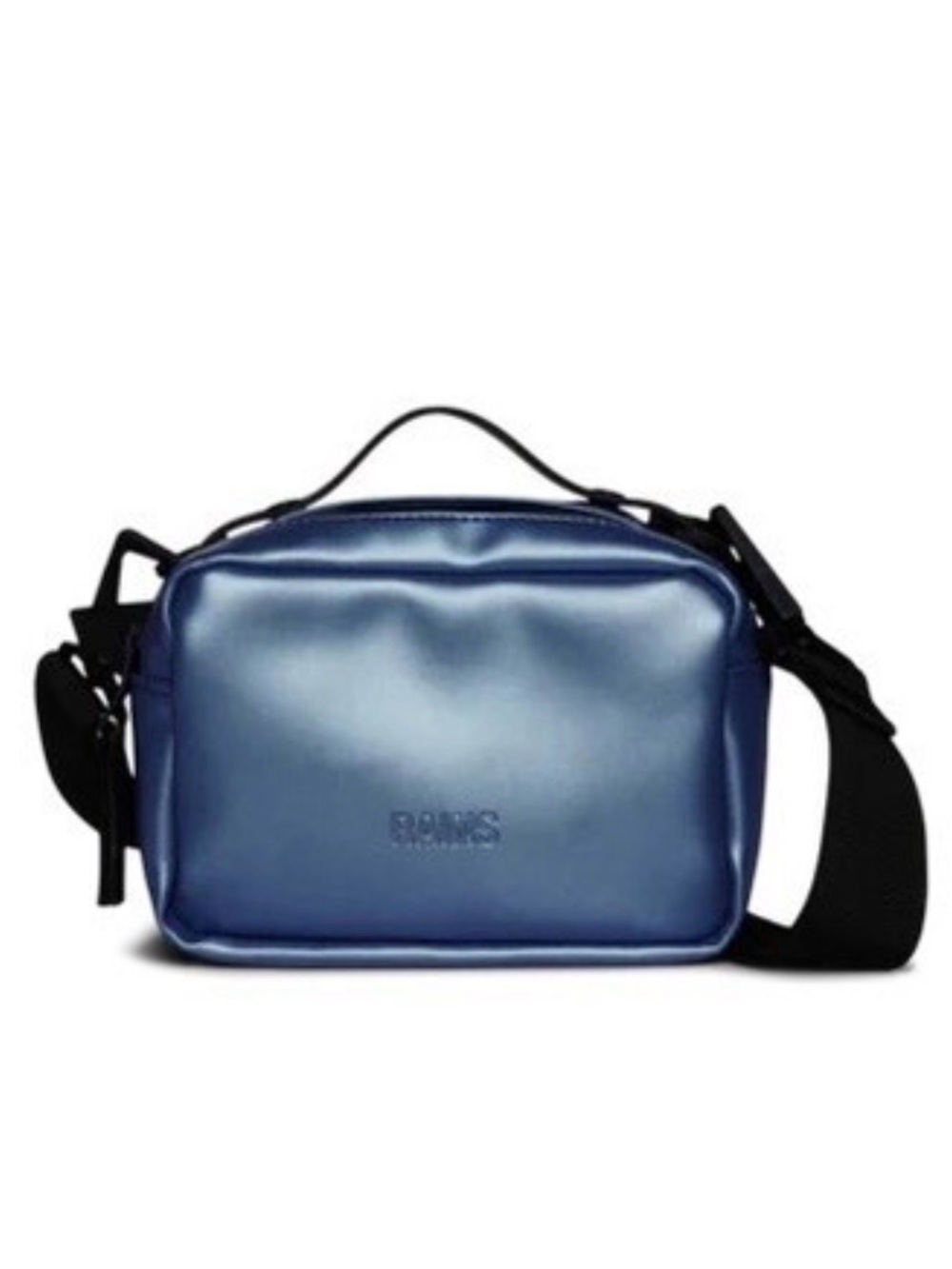 Rains Box Bag Micro in Laser Blue